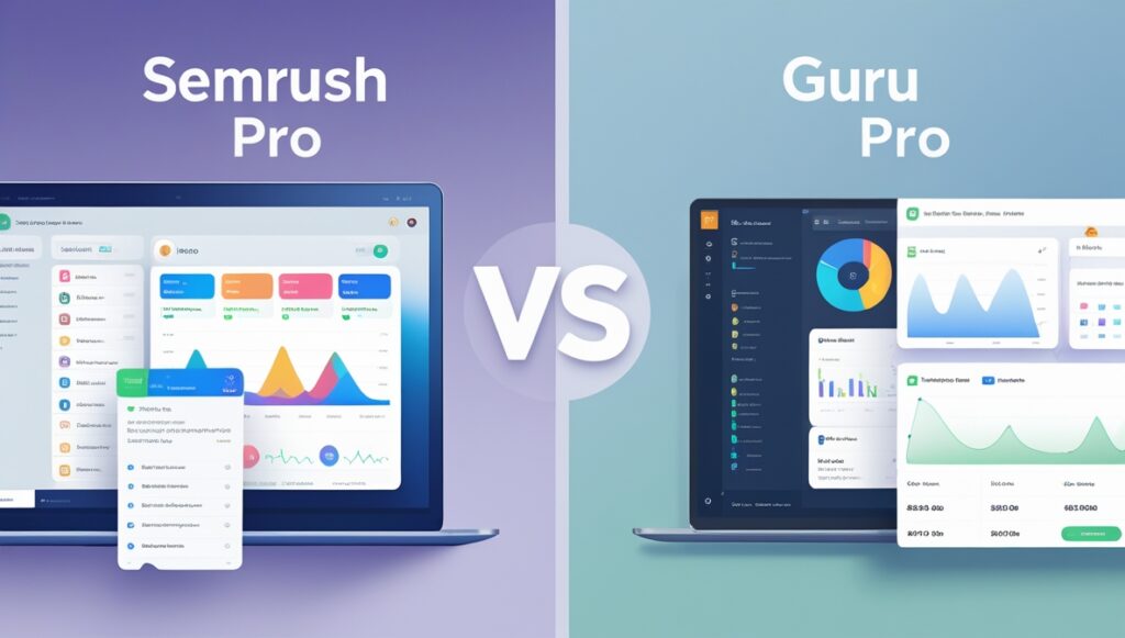 Group Buy SEO Tools Website Semrush Pro vs Guru Comparison